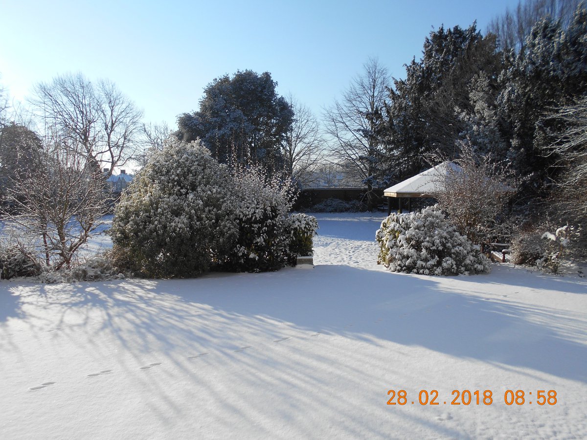 HR_Greenwich's tweet photo. Beast from the East returned in the night. Southwood Site looking amazing today! #walkedtowork #snowmagedden https://t.co/nQ3tRqyJfS