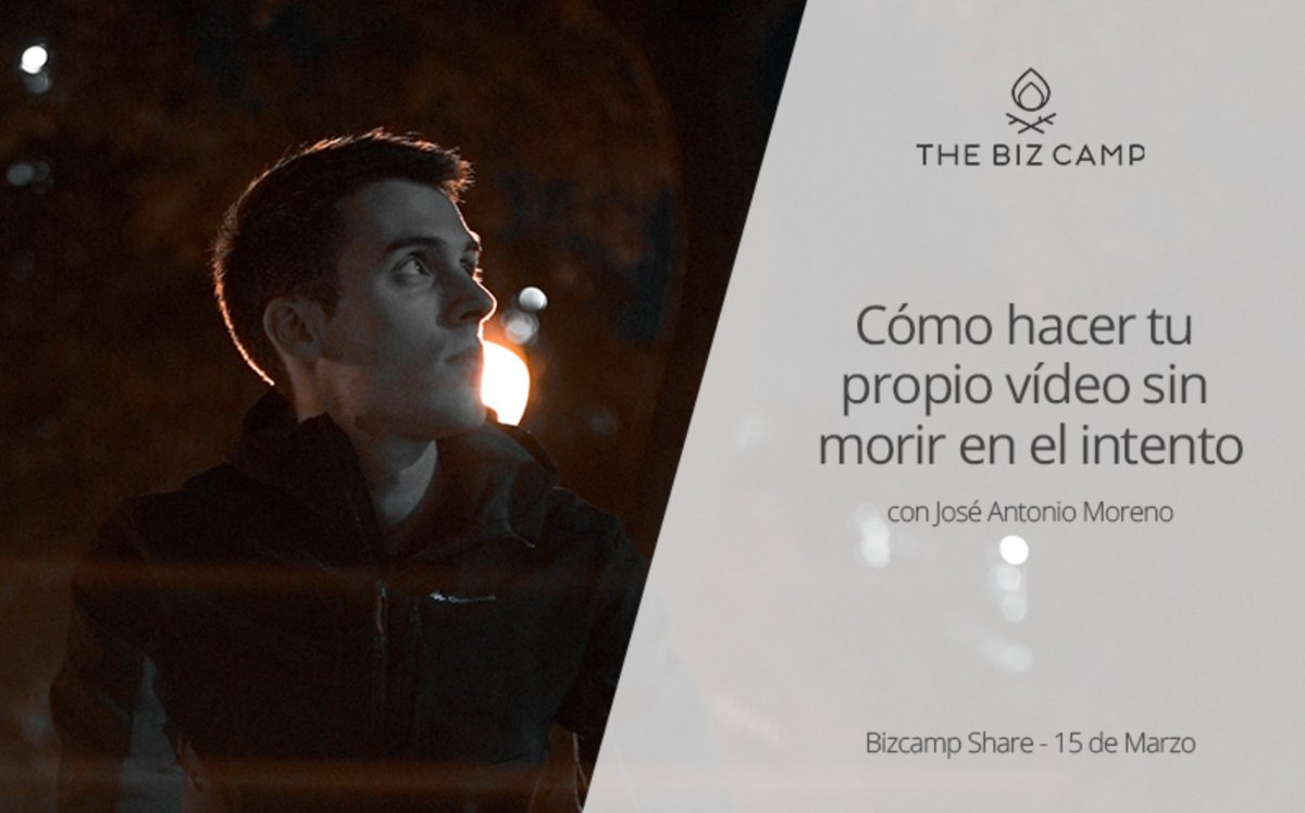 thebizcamp's tweet photo. ¿Es mejor hacer vídeos con cámara o móvil? Aprende a hacer tus propios vídeos de manera fácil y rápida con @jamorenotv en el #BizCampShare. Jue 15/03 en @thebasementBcn => https://t.co/lHgZhO6G1N https://t.co/ORlFYiI0bj