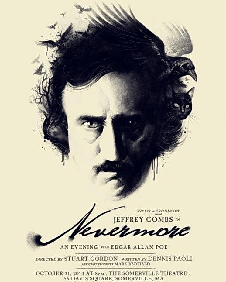 <a href="/Dr_Giallo/">Dr. Giallo</a> This is Edgar Alan Combs though 😂 It's the poster art for "Nevermore: An Evening with Edgar Allan Poe" a theatrical one man show starring <a href="/jeffreycombs/">NOT jeffrey combs</a> as Poe and directed by <a href="/OfficialSGordon/">Stuart Gordon</a>. Plus his eyes are unmistakable 😏