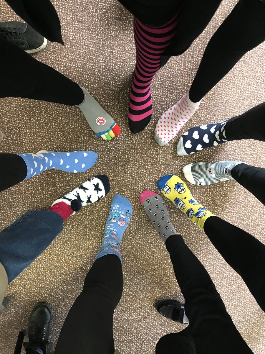 CAMHS Eating Disorders Team Socking it to Eating Disorders #HPFTsockit #SockItToEatingDisorders @HPFT_NHS