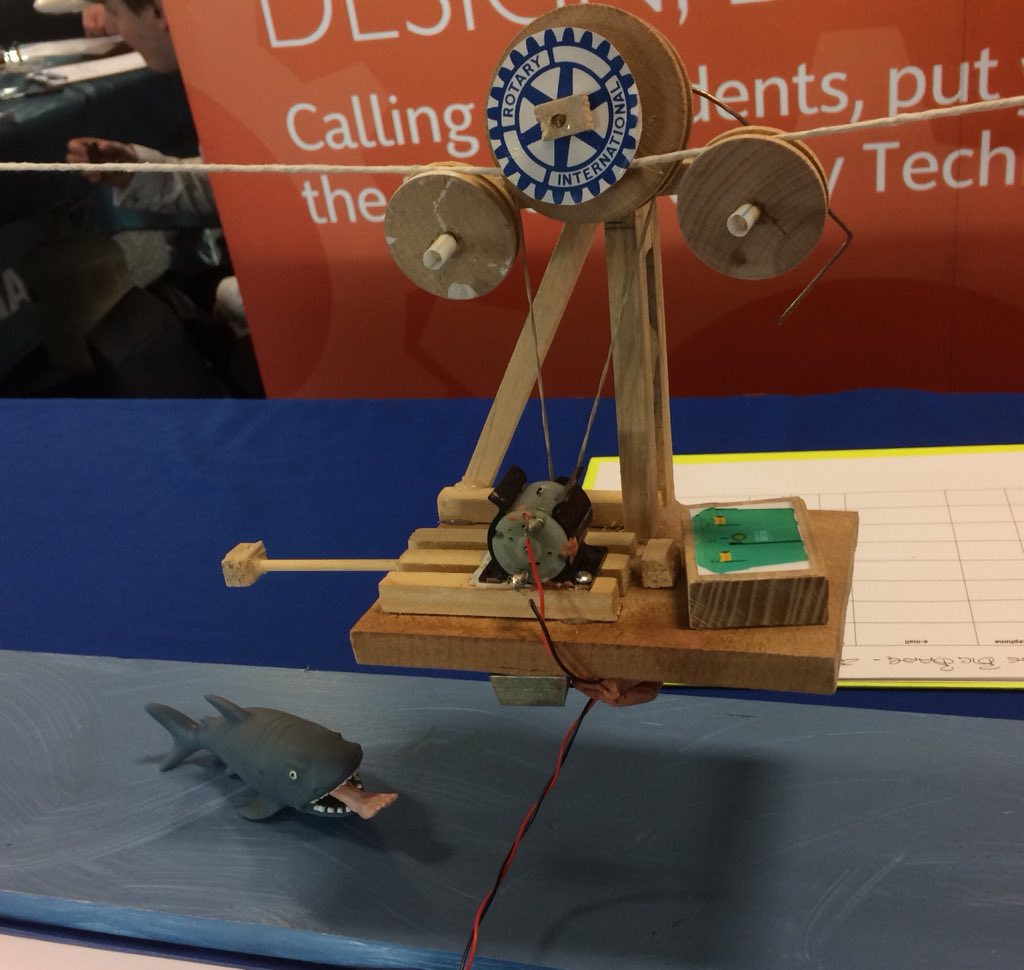 heathm50's tweet photo. Solving a challenge at the Big Bang event for schools at Silverstone - getting an aid box across a dangerous river. https://t.co/IaQVIy0Qr2