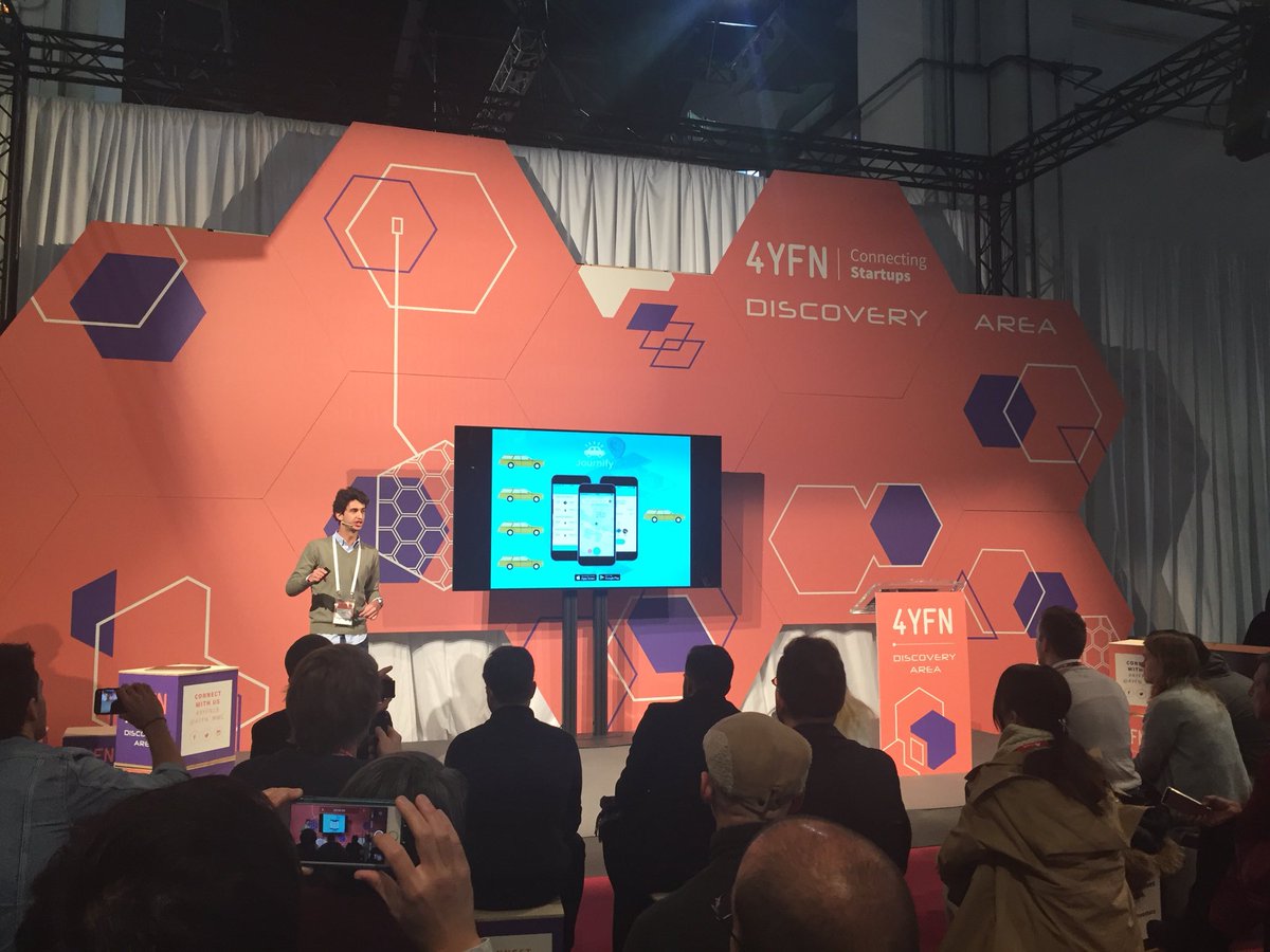 Genial el Pitch de <a href="/JournifyEs/">Journify</a> en la Discovery Area del <a href="/4YFN_MWC/">4YFN</a>