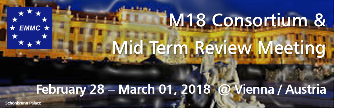 EMMC_ASBL's tweet photo. @EMMC_H2020 just started our #EMMCCSA M18 Consortium Meeting to prepare the Mid Term Review Meeting tomorrow @tuwien, Vienna https://t.co/OdSuSYxPPx