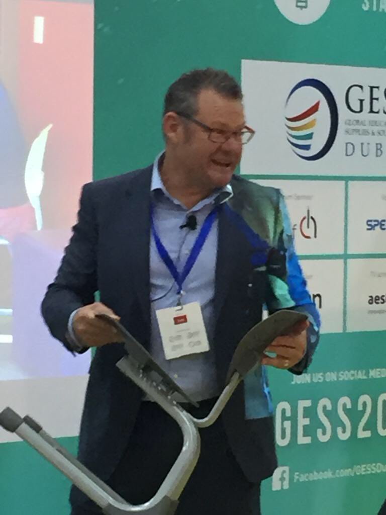 Andrew_Furnware's tweet photo. In case you missed Andrew’s presentation yesterday come and visit us on S52 to see how flexible, innovative learning spaces engage your students in the learning process. When students are comfortable they concentrate and can better meet their learning needs #GESS2018 #Furnware https://t.co/Cf2Xt9ThTu