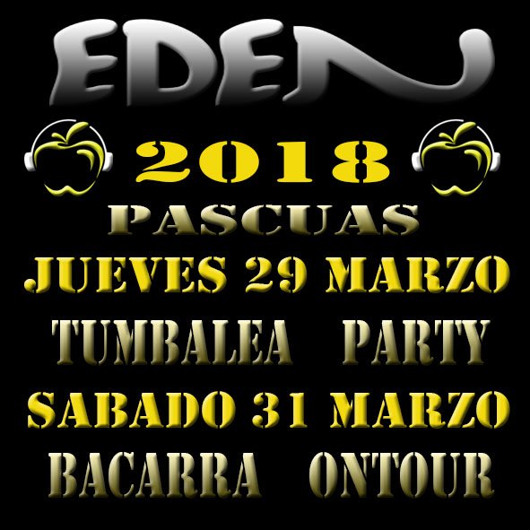 edensegorbe's tweet photo. PROXIMAS FIESTAS
Pascuas 2018
Tumbalea Party - Jueves 29
Bacarra Ontour - sabado 31 https://t.co/eL727FV5fw
