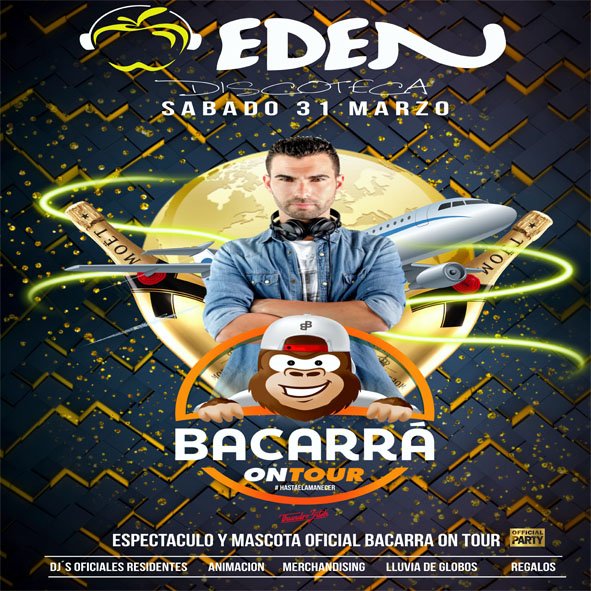 PROXIMAS FIESTAS
Pascuas 2018
Tumbalea Party - Jueves 29
Bacarra Ontour - sabado 31