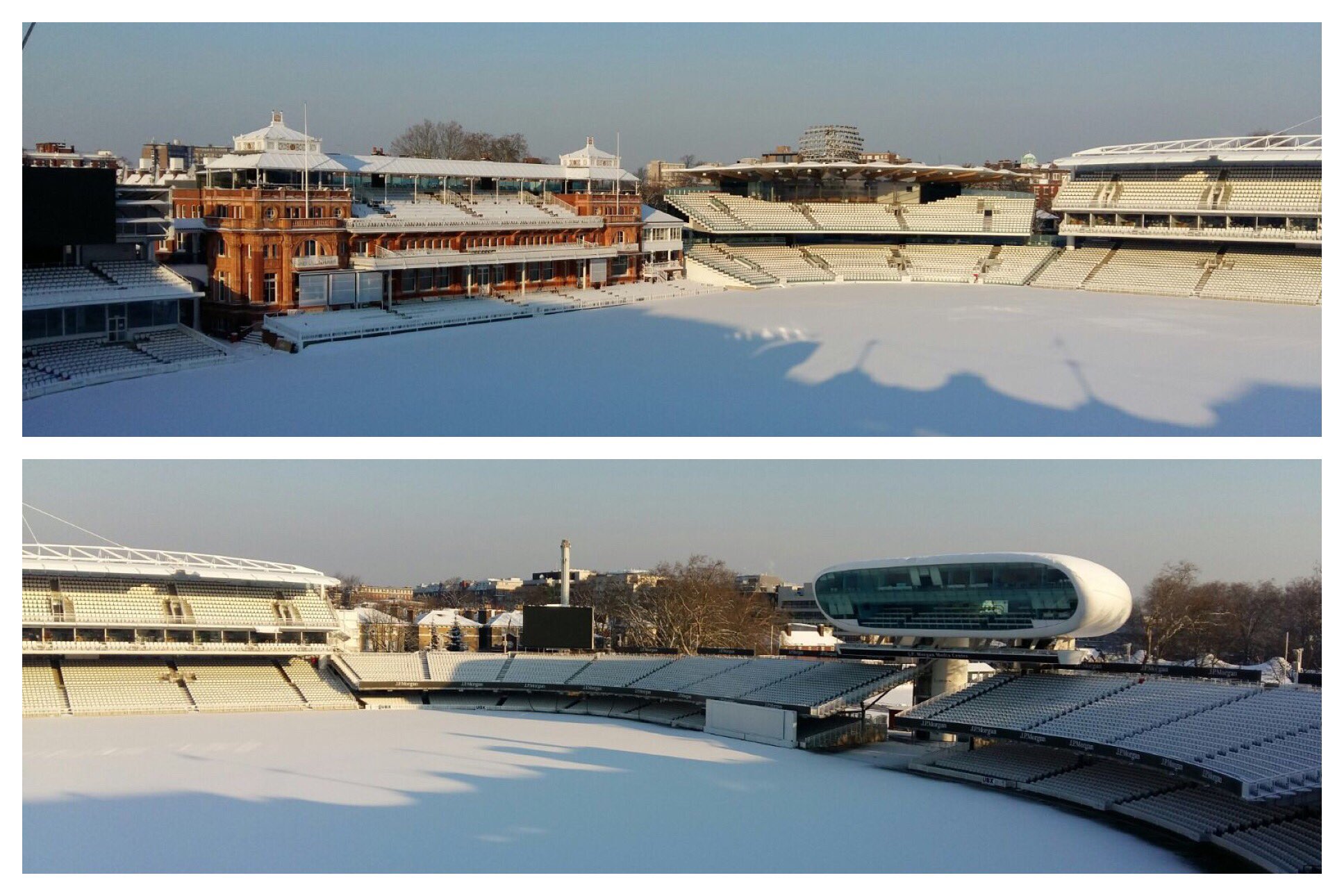 Picture of Lord's Cricket Ground Covered in Ahead of Christmas