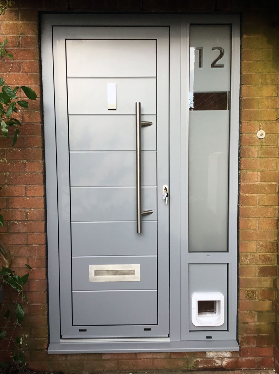 composite door with cat flap