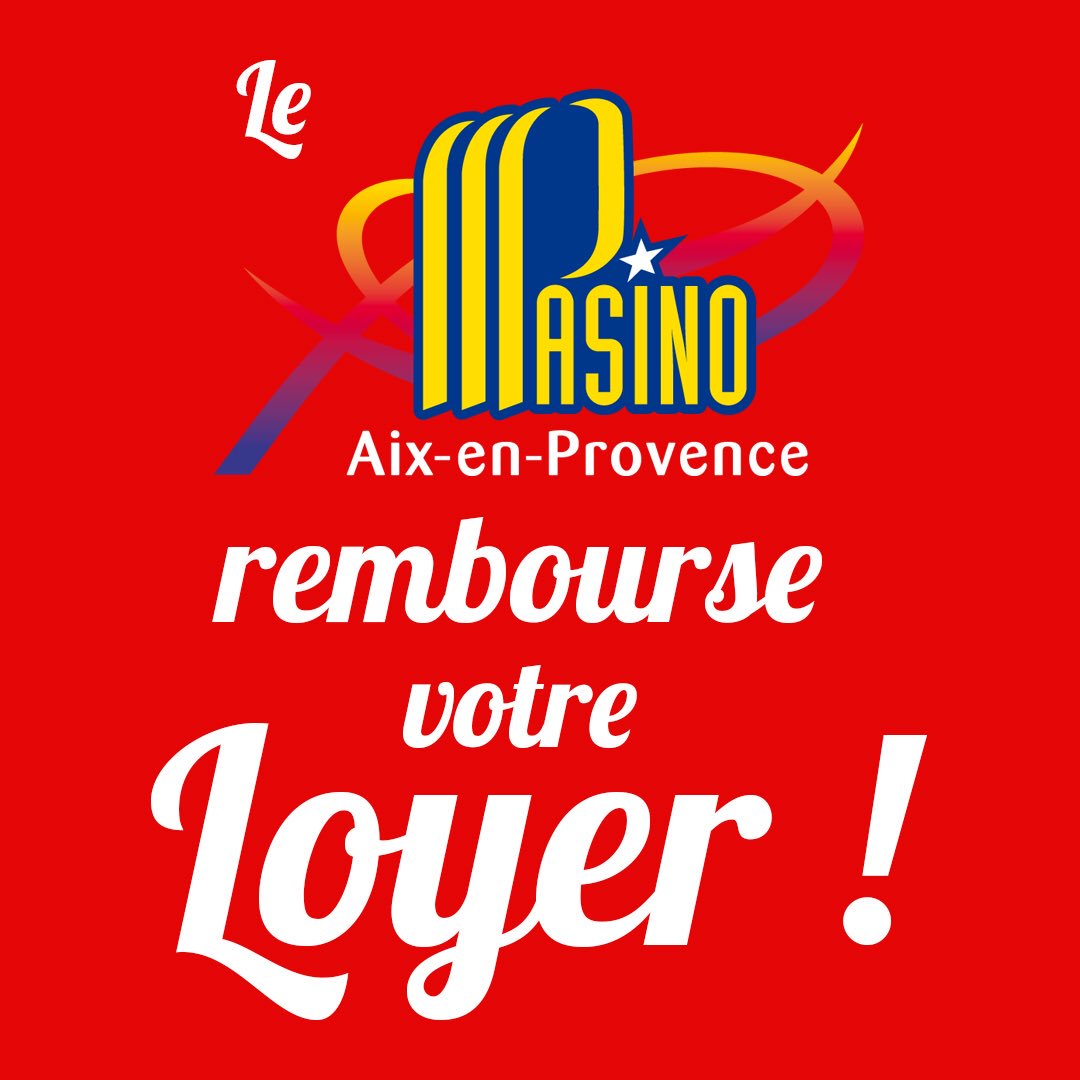 Pasinogrand's tweet photo. LE PASINO D’AIX REMBOURSE VOTRE LOYER !!! 🤑🤑🤑
Éditez votre bulletin de participation tous les jours sur les bornes Players Plus et rendez-vous samedi 3 mars pour le tirage au sort dès 22h !
#pasinoaix #Partouche #jouezlejeu #jackpot #WINNER https://t.co/hvxbBNJ964