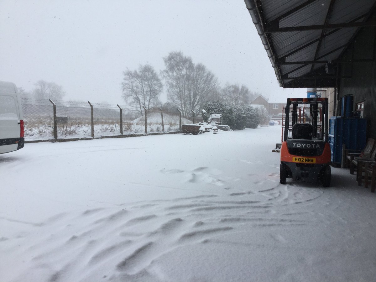 Please note due to severe weather conditions unfortunately our couriers will not be able to collect from us today, therefore no orders will leave us today. #snow
