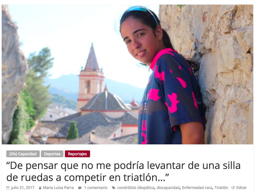 🔵 Teresa Palma Luna se ha reído de una enfermedad rara 

👉Convirtiéndose en una gran atleta 🏊‍♂️
👉Y escribiendo 📝
Esta es una historia de superación con MAYÚSCULAS. 🙌🙌🙌🙌

👉bit.ly/2ui17l1

#DiaMundialEnfermedadesRaras #RareDisease #28F