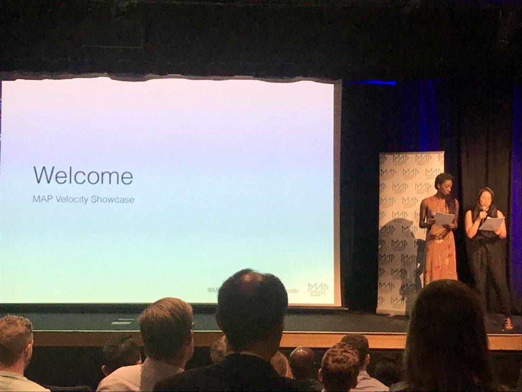 matt__fish's tweet image. What an amazing crop of startups at the @MAPUniMelb Velocity Showcase tonight. Congrats to the team at @Nudieglow ✈️🇮🇹 #MAPunimelb