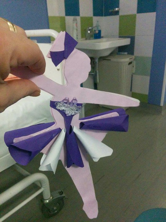 Tirsova's tweet photo. Razigrane balerine su zamenile pahulje i jelke u hodnicima Tiršove :) Naše divne vaspitačice, zajedno sa mališanima koji se leče u Tiršovoj, napravile su nove ukrase za hodnike ispred specijalističkih ambulanti pedijatrije i hirurgije. Da bolnički dani brže prođu. https://t.co/V6vYmqCAT9