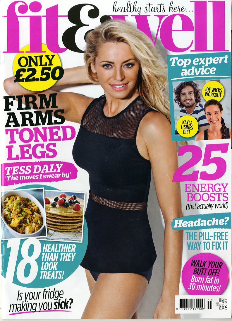 lickerishltd's tweet photo. The gorgeous @TessDaly featured inside and on the cover of @Fitandwellmag Feb-March issue. Images by @lickerishltd https://t.co/KSUPq1nBnm