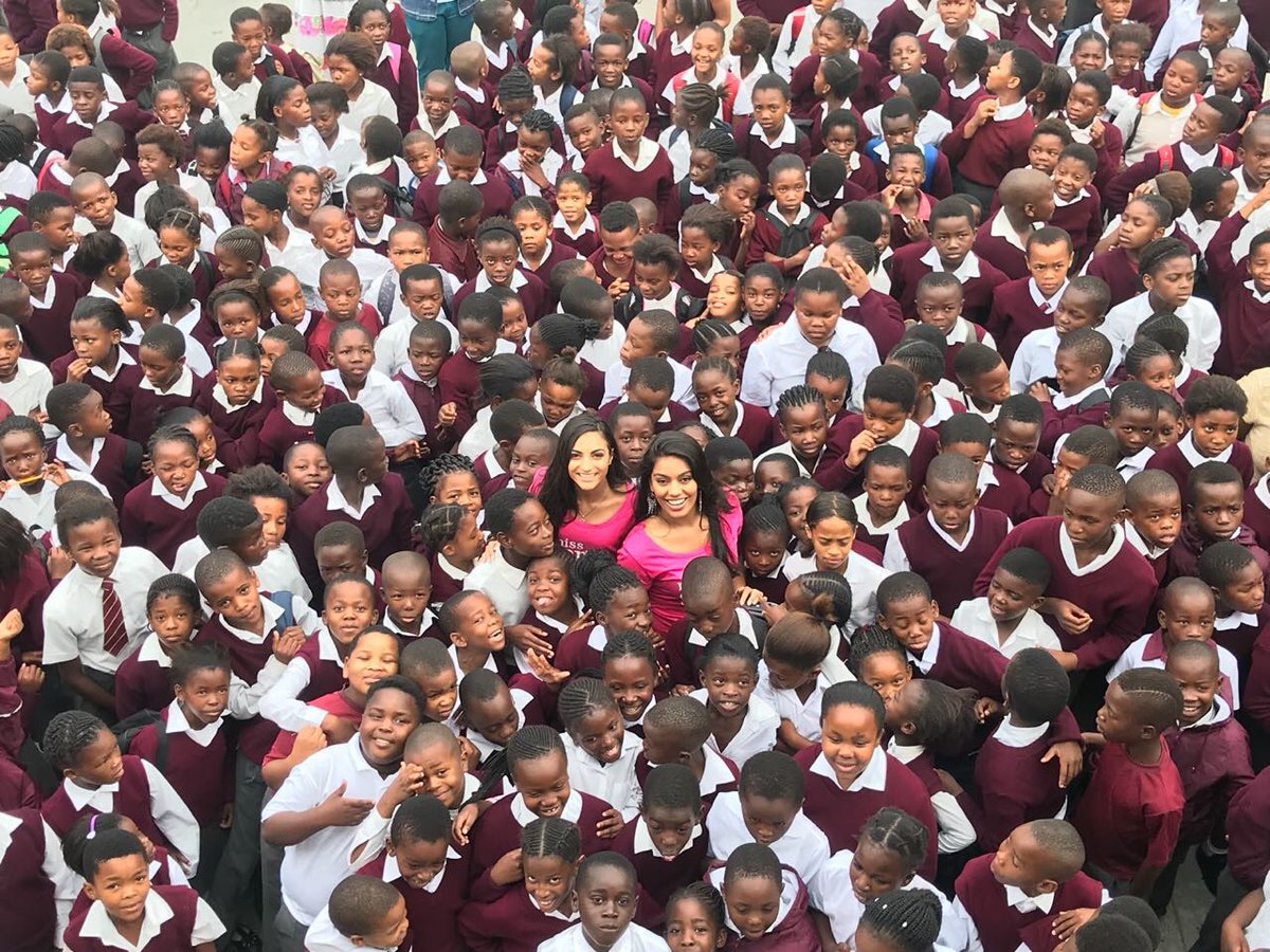 MakeSAsafe's tweet photo. We recruited tens of thousands of young #WaterHeroes in and around Cape Town over the past ten days. #SaveWaterAmbassadors from @missearth_sa visited 100 schools as part of phase 1. @DWS_RSA @OperationSA1 @ChangeAgentSA @DBE_SA @TheCapeArgus @NationalCoGTA @Abramjee https://t.co/7vS4eUGUoC