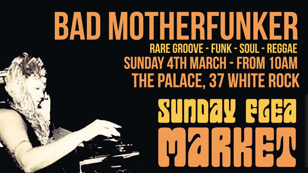 Who's excited for our first #sunday #fleamarket we've got BAD MOTHERFUNKER spinning laid back Sunday grooves from 10am - what's not to love? #sundayfunday #palacehastings