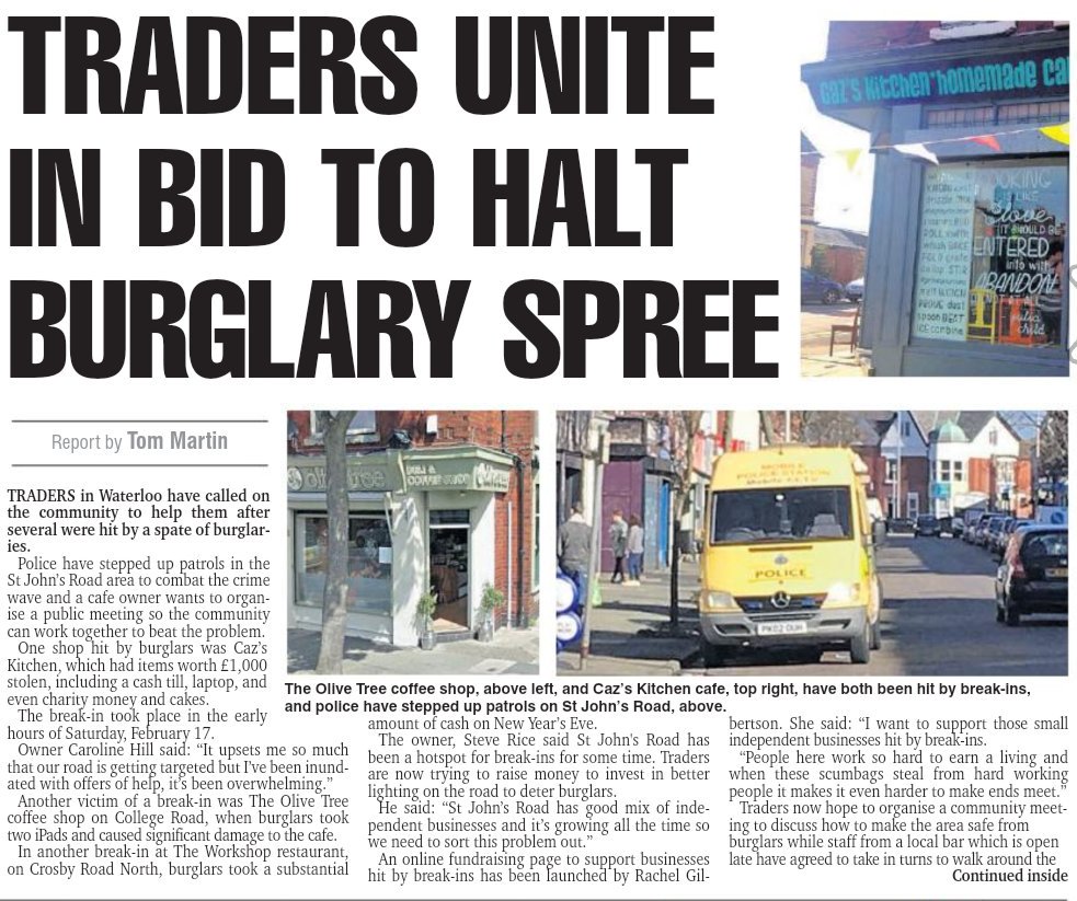 SHOUT OUT thanks <a href="/champnews/">Champion Newspaper</a> for highlighting the plight of our lovely indies here in Waterloo 👍
#communitymatters  #neighbourhoodwatch