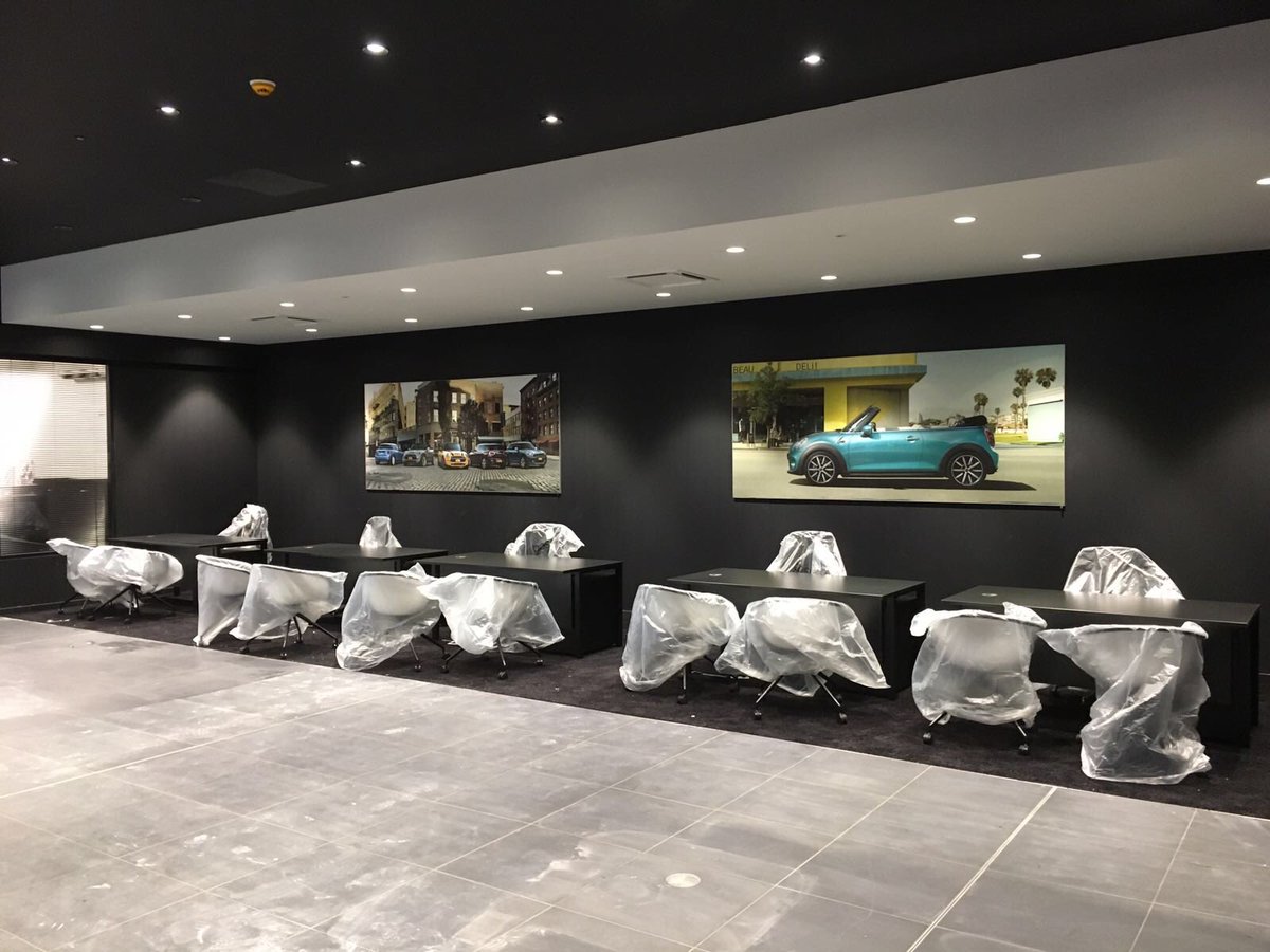 IPLimited's tweet image. Mini Brighton, just awaiting its builders clean, the weather is not helping us on this occasion though.  The dealership will be opening next week.
