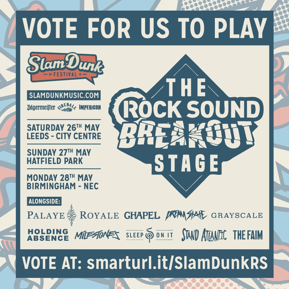 Want to see us play <a href="/SlamDunkMusic/">Slam Dunk Festival</a> Festival this year?

Head to smarturl.it/SlamDunkRS and vote for us to open the <a href="/rocksound/">Rock Sound</a> breakout stage! 🌹