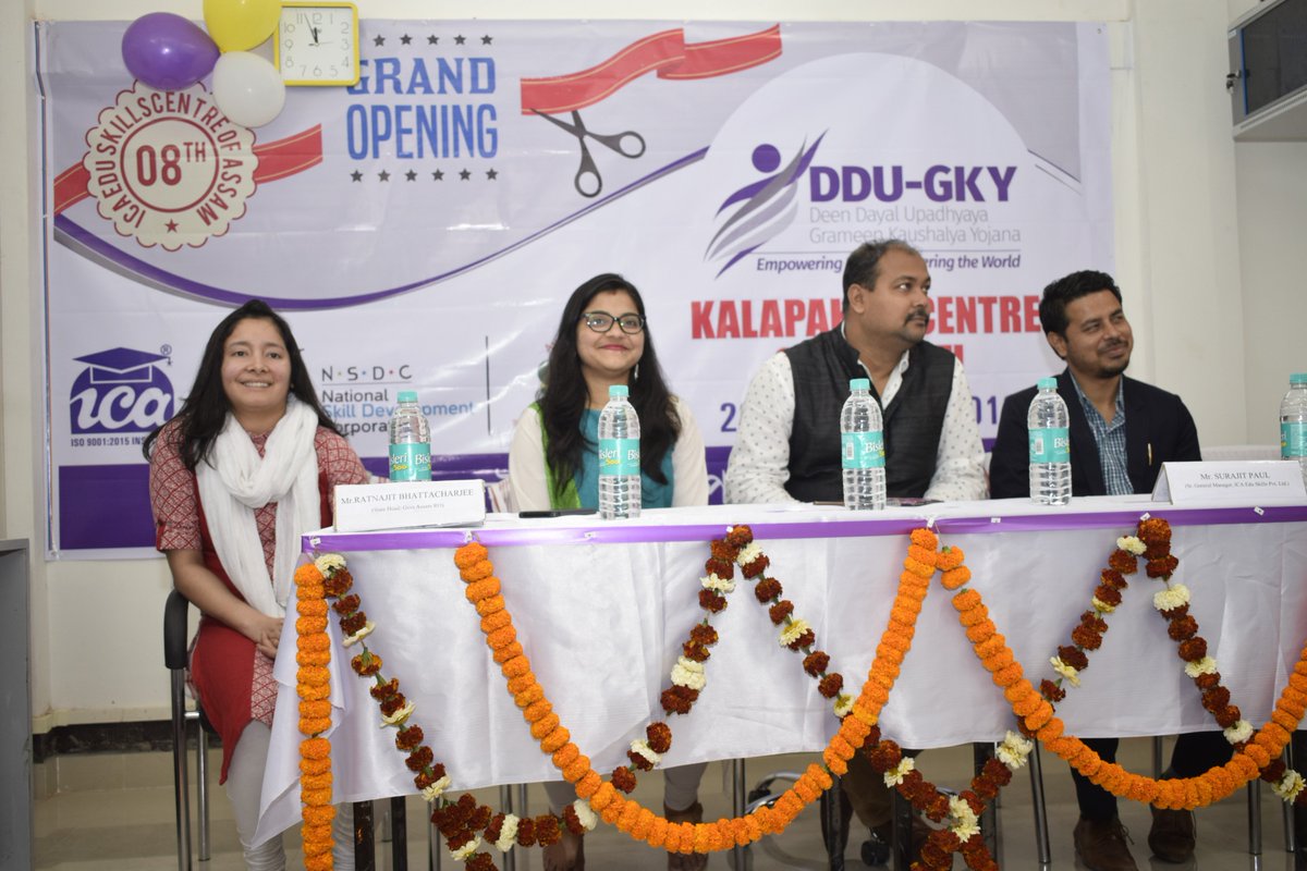ICA_Skill's tweet photo. Inaugurated #ICA Assam DDU-GKY2 #Kalapahar Centre, Guwahati on 28/02/2018 by Mr @saubhiksaha Other Dignitaries at the Launch Mr #Surajit Paul Mr. #Firdos Mohammed #ASRLM Govt of Assam Mrs #Priyanka Das (#ASRLM) Miss #Viala Goswami #NIRD @MoRD_GOI @NSDCINDIA @MSDESkillIndia #SRLM https://t.co/JLoKh2xSAB