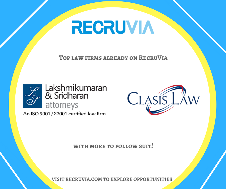 RecruVia's tweet photo. RecruVia successfully continues onboarding legal giants. Visit https://t.co/gr0io6yFNz to know more.
#RecruVia #Clasis #LakshmikumaranSridharan #LawFirms #Lawyers #Legal #LegalTechnology #Startup #Smartup #Innovate #RecruitViaRecruVia #HireViaRecruVia #Simplify #Energise https://t.co/0OdDgPMDqk