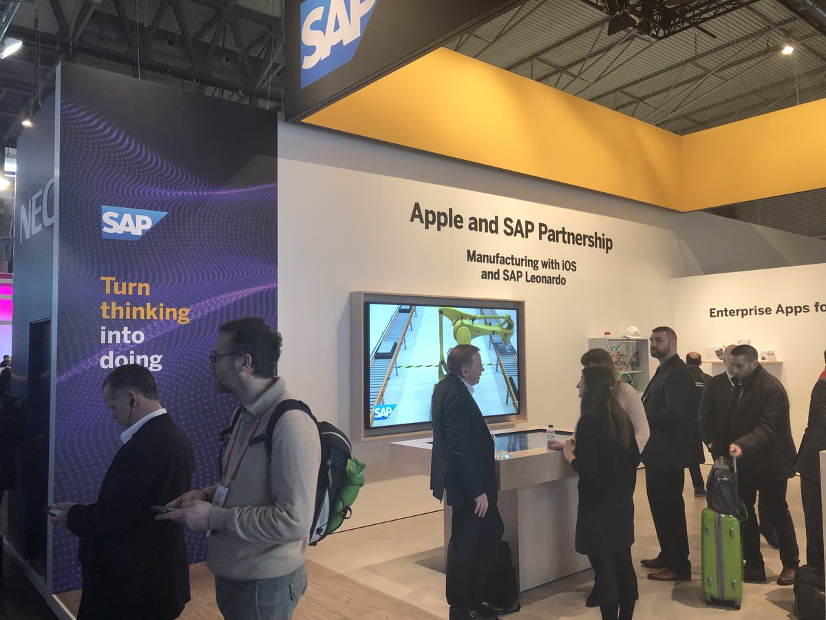 ma_grubi's tweet photo. After an inspiring day yesterday, another day at #MWC18 
SAP Hybris and Sap Cloud Platform” – enabling eCommerce with new services like Mobile, IoT and Conversational AI
 #DigitalTransformation #SAPPartner #SAPcp #SAPLeonardo #iOS11 @netconomy https://t.co/luP5GdfxDV