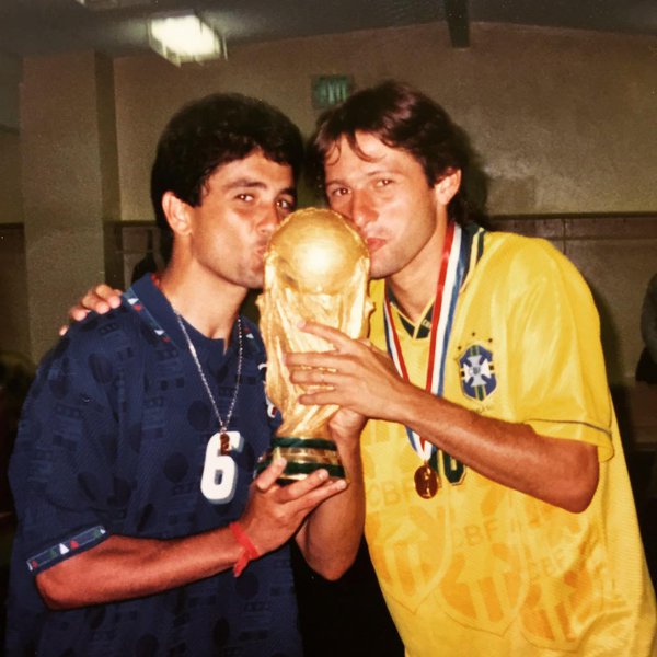 90s Football Bebeto And Leonardo After Winning The World Cup 1994