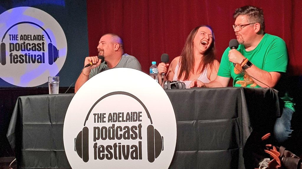 adeLOLpodcast's tweet photo. Our BFFs @TheShowPBAFM. #ADLPodFest https://t.co/Odh6hQ52P7