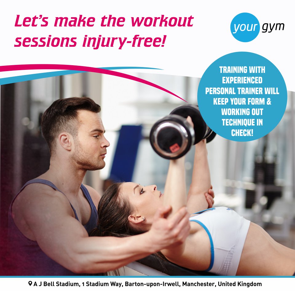 Leave no room for #injuries. Train with an experienced #personaltrainer and make your #workout safer! #YourGymUK #pt #PersonalTraining