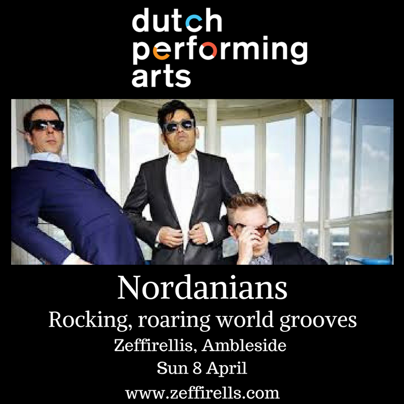 Coming soon to the Lake District, the truly wonderful raga-rockin', roarin' Nordanians #GoingDutch @NL_DPA <a href="/JPN_Jazz/">Jazz Promotion Network</a> @zeffsambleside #SnowDayGigTickets
