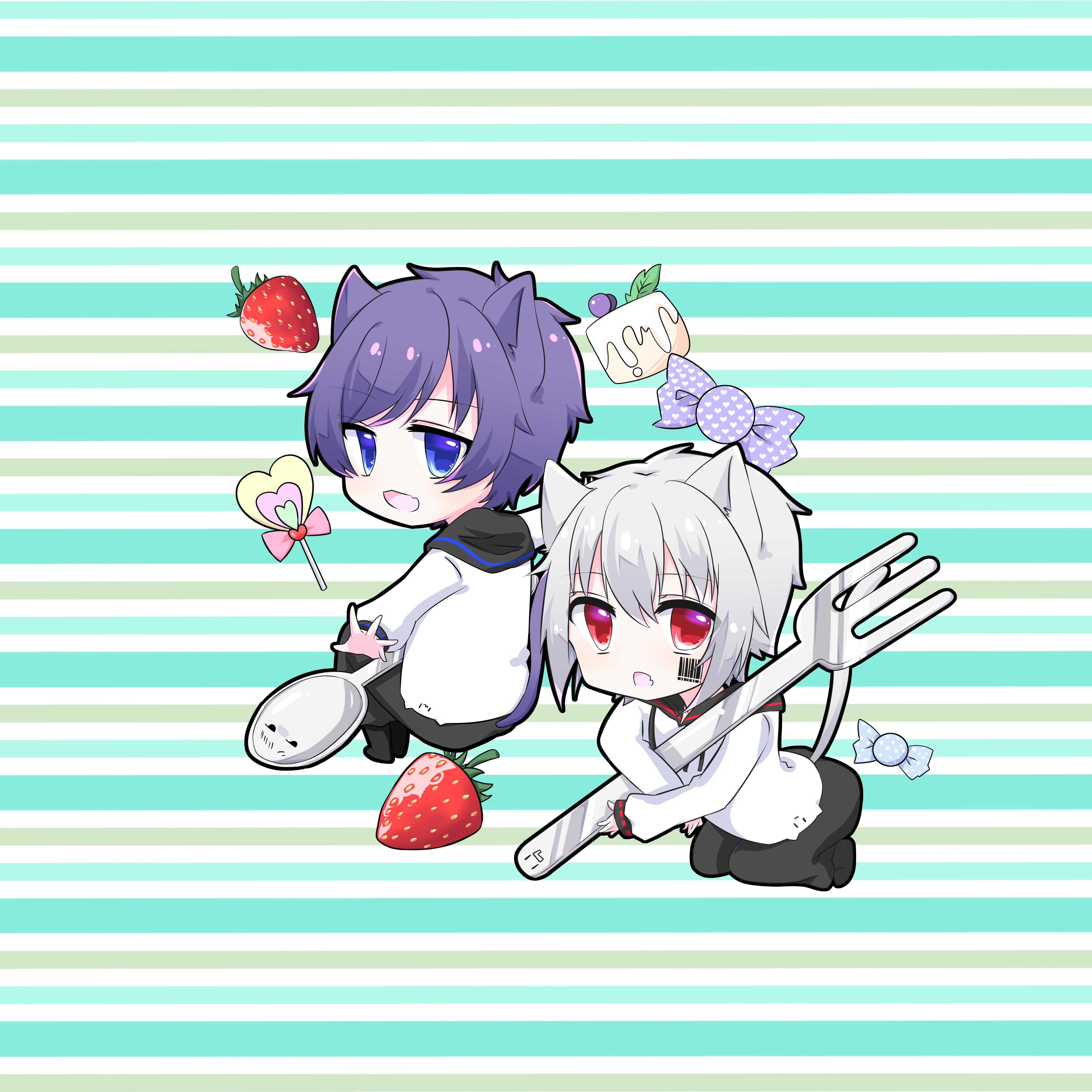 ヱ璃 改めてイラストあげますー れいちゃんとしんどいしんどい言いながら描きました ぇ 明日このイラスト達で缶バッチ作りに行きますー 明日色ワールドエンド そらまふ T Co Duggw1zyza Twitter