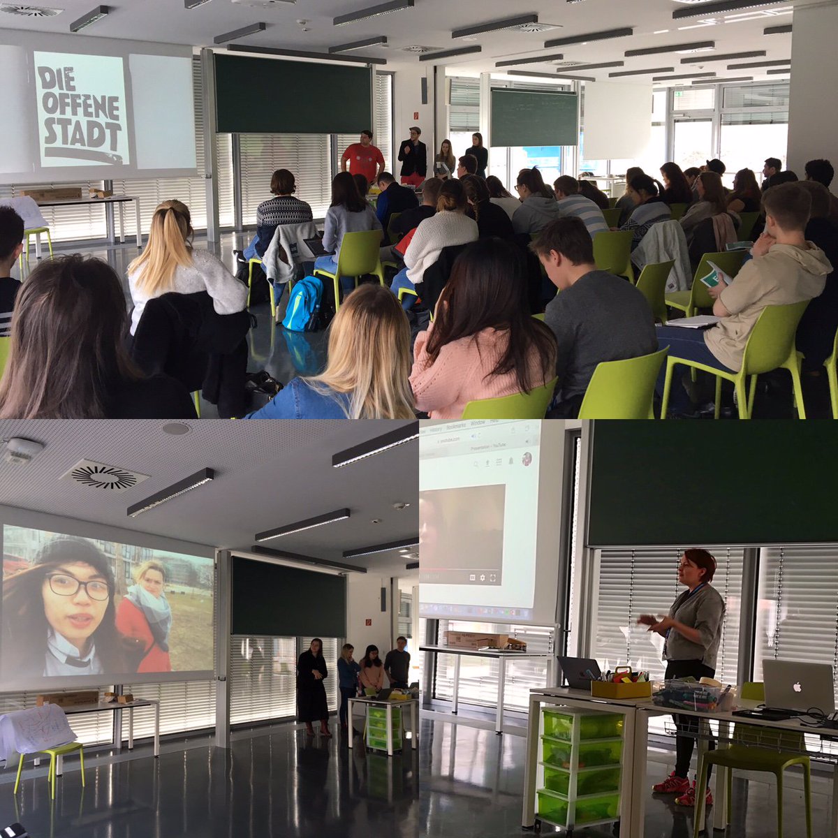 ECMT+  Intensive Programme Day #3: Teams presenting their interesting  entrepreneurial insights and ideas from visiting Berlin yesterday. 🇩🇪📷👍🏻
 
 #ECMTplus #Erasmusplus