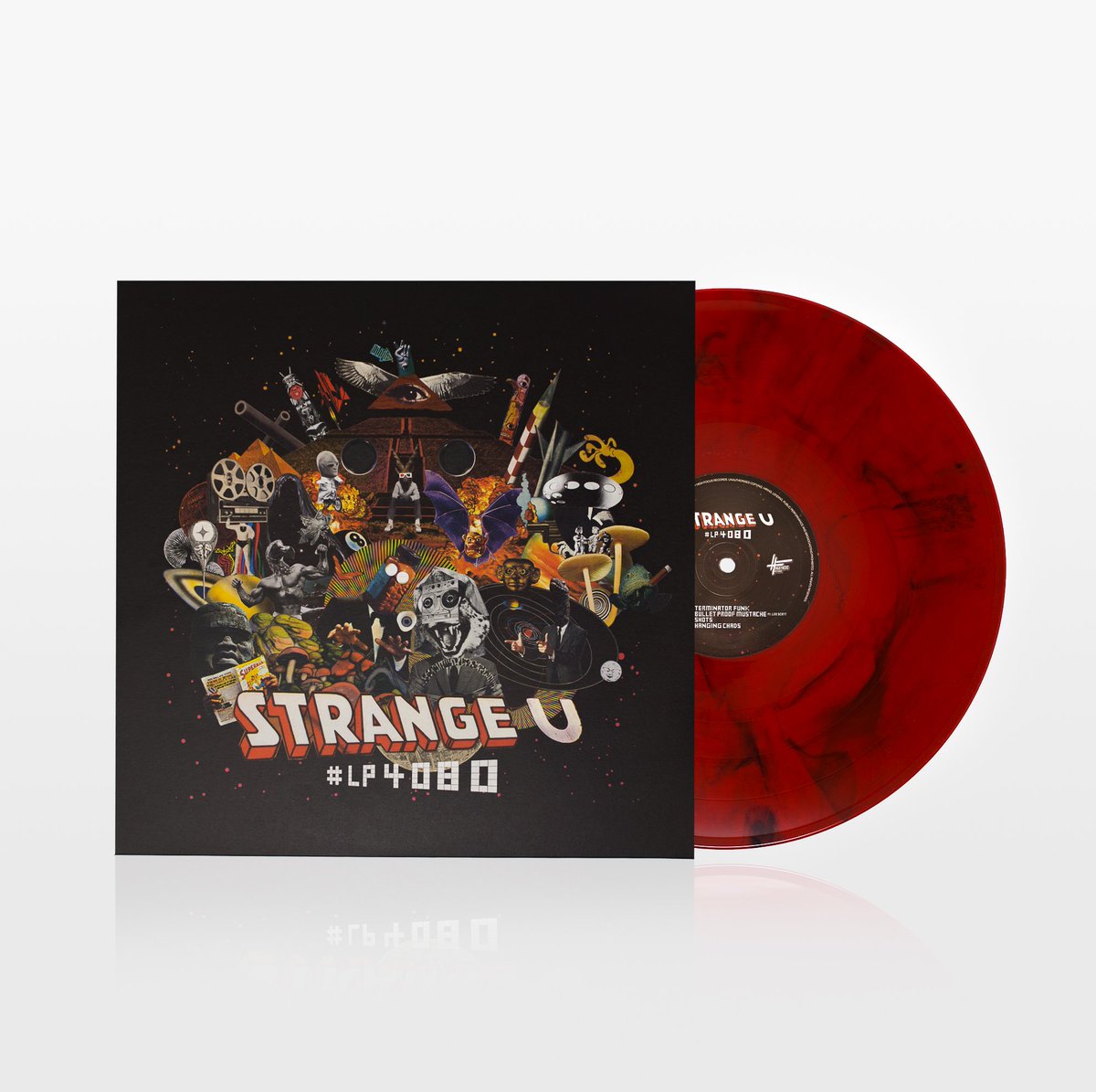 HighFocusUK's tweet photo. After rapidly selling out early 2016, we are pleased to announce that the legendary #LP4080 by @strange_u is back in stock on red & black marble vinyl. Cop it here: https://t.co/5m1wqdxUCQ https://t.co/4Lt9l0MYSP