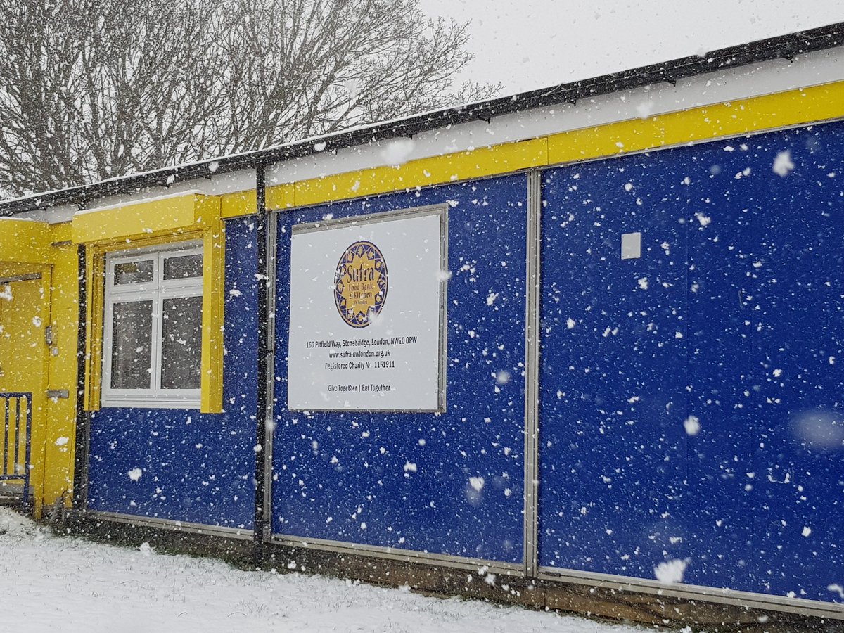 Food Bank is open, despite the snow. If you are elderly or have mobility issues, we can organise a food parcel delivery.