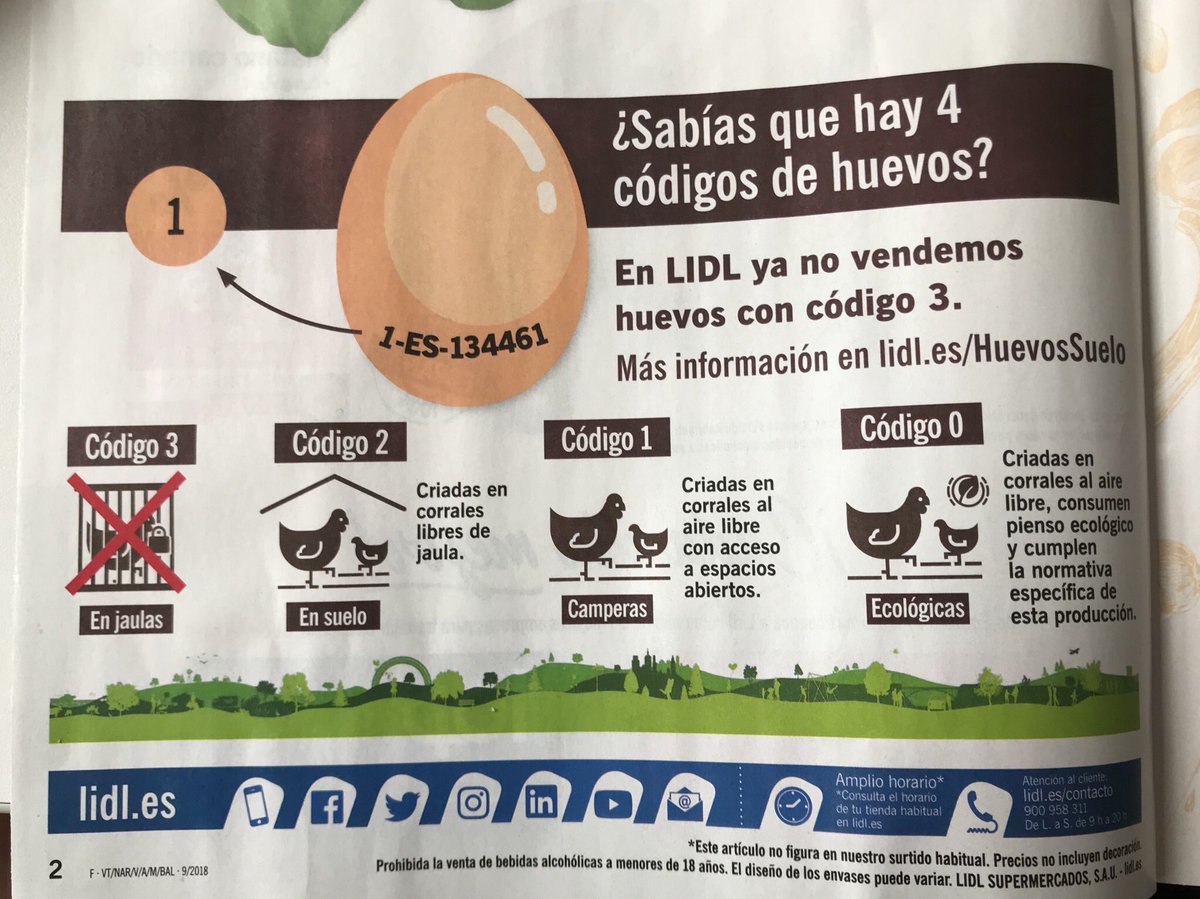 Me gusta que @lidlespana deje de vender huevos con código 3. Hay mucho camino que recorrer hacia el consumo responsable y sostenible, pero estos pequeños gestos de grandes cadenas me alegran el día :)
#ConsumoResponsable #ConsumoEcológico