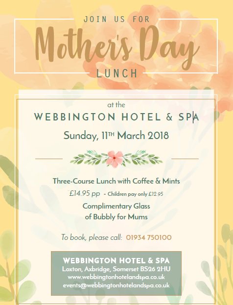 #MothersDay is shortly approaching.. Check out our #blog post for '4 Ways to Treat Mum this Mother's Day 🌻

webbingtonhotelandspa.co.uk/news/4-ways-to… #VisitSomerset #Travel #Hotel