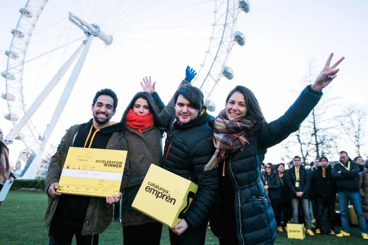 xavierverdaguer's tweet photo. Felicitats equip @emprencat #chupa-chip guanyador del #dreamBIGchallenge #ifestcat per guanyar també l'@imaginecc #express2018 categoria #acceleration . @4YFN_MWC @univgirona @PCB_UB #MWC18 https://t.co/UHXZ9LzNdy