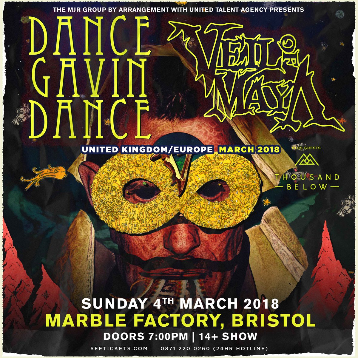 BRISTOL - @DGDtheband are coming to @MarbleFactoryUK with @veilofmayaband this Sunday! Tickets are close to selling out! Come party: bit.ly/DGDVoM