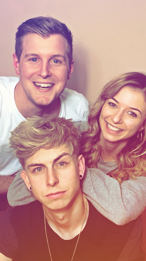 camiejottrell's tweet photo. great fun last night filming the first episode of @TAM_Podcast!! here’s a family photo 😂😂😂😂 https://t.co/3HSFnHz6SC