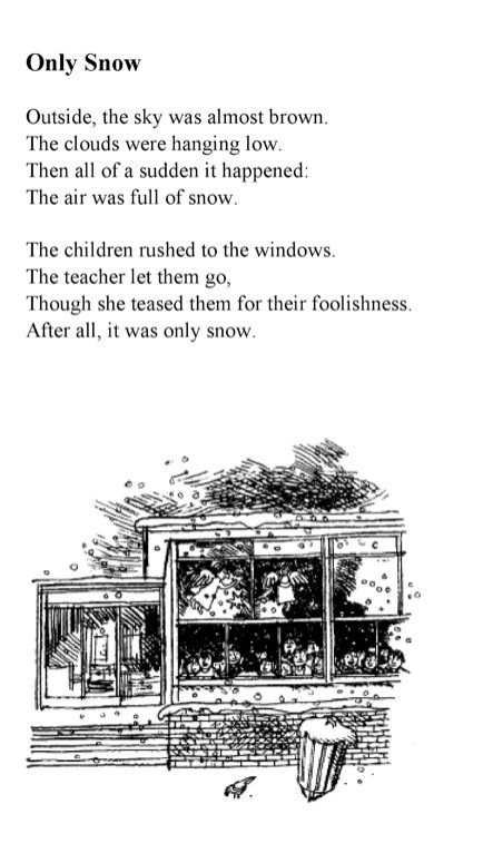 Stephanie Boland Auf Twitter After All It Was Only Snow By Allan Ahlberg From Please Mrs Butler The Best Kids Poetry Compilation Possibly Ever Https T Co Soi5vrzynn