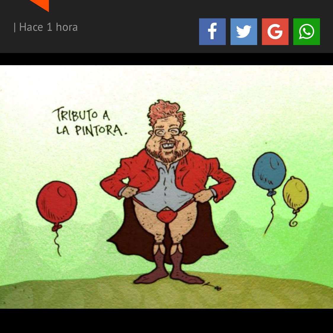 Doria Medina rinde "tributo" a Rilda Paco con su caricatura en ropa interior