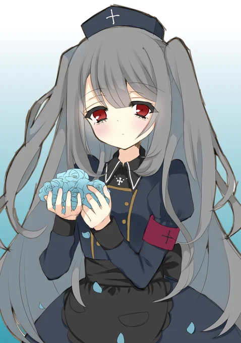 デザイン好み過ぎて衝動描きしてしまった…(*`ω` *)ф #karte_ns #薬袋カルテ #VTuber