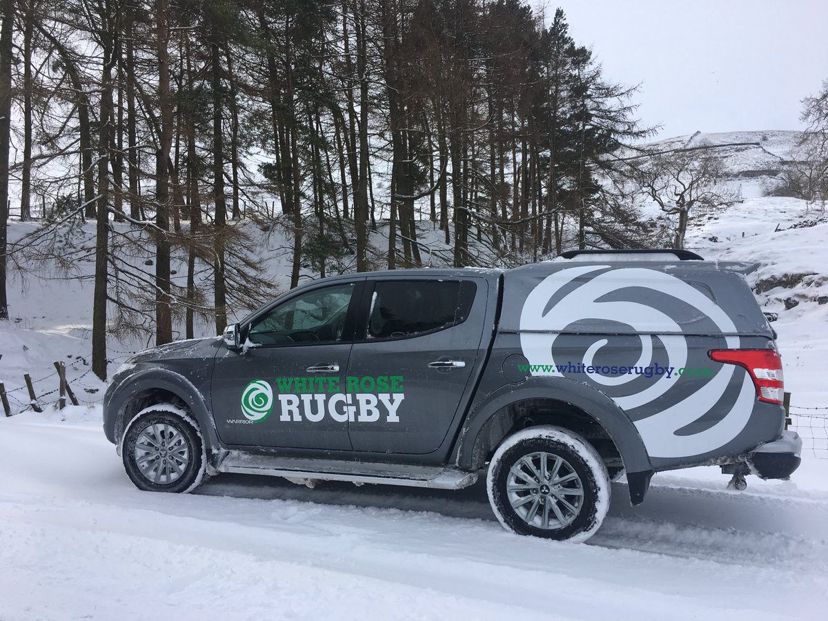 whiteroserugby1's tweet image. Be careful out there, dreadful conditions today - but Dux is having no issues in getting about in the L200. We’re loving the new livery design too - thanks to @pmdcs