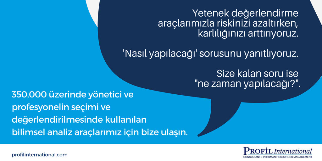 profilint's tweet image. #ProfilInternational kurulduğu 1991 yılından bugüne 350,000 üzerinde #yönetici ve profesyonelin seçimi ve değerlendirilmesi sürecini tamamlamıştır. #Performans değerlendirme deneyimimizden profilinternational.com adresimize ulaşarak faydalanabilirsiniz.

#Management #Assessments