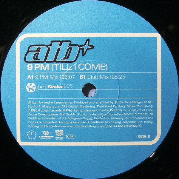 WeAreTrancers's tweet photo. CLASSIC OF THE DAY

ATB - 9 PM (Till I Come)
Label: Kontor Records
Year: 1998

#TranceFamily #Trance https://t.co/GTzGTa8343
