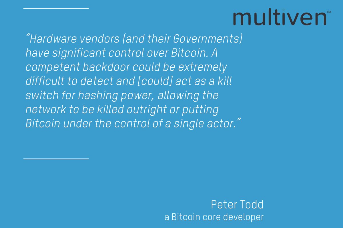 Blockchain nodes need to be protected against their biggest threat: powerful, centralized actors!

multiven.io/multiven.pdf
Telegram: t.me/MultivenOffici…

#Marketplace #blockchain #IT #hardware #Software #Services #CyberSecurity #ICO @chaineum #Crypto #Distributed <a href="/LouisSerge/">Serge Louis</a>