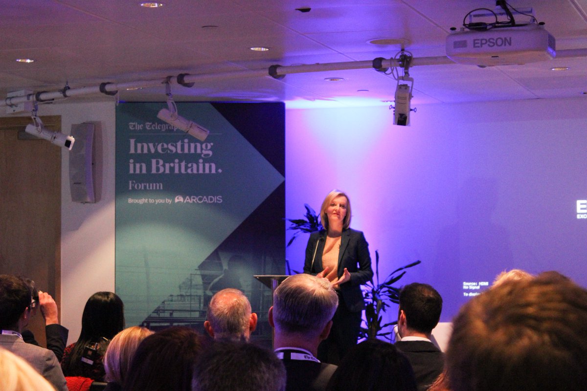 ArcadisUK's tweet image. The Rt Hon Elizabeth Truss MP @trussliz Chief secretary @hmtreasury delivers a keynote address from government on embracing the new economy and encouraging innovation. po.st/ycxiPK
#InvestingInBritain