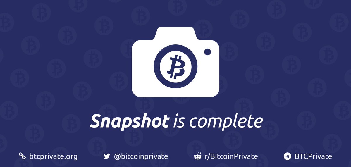 Bitcoin Private Btcp On Twitter The Long Awaited Btcp Snapshot - 