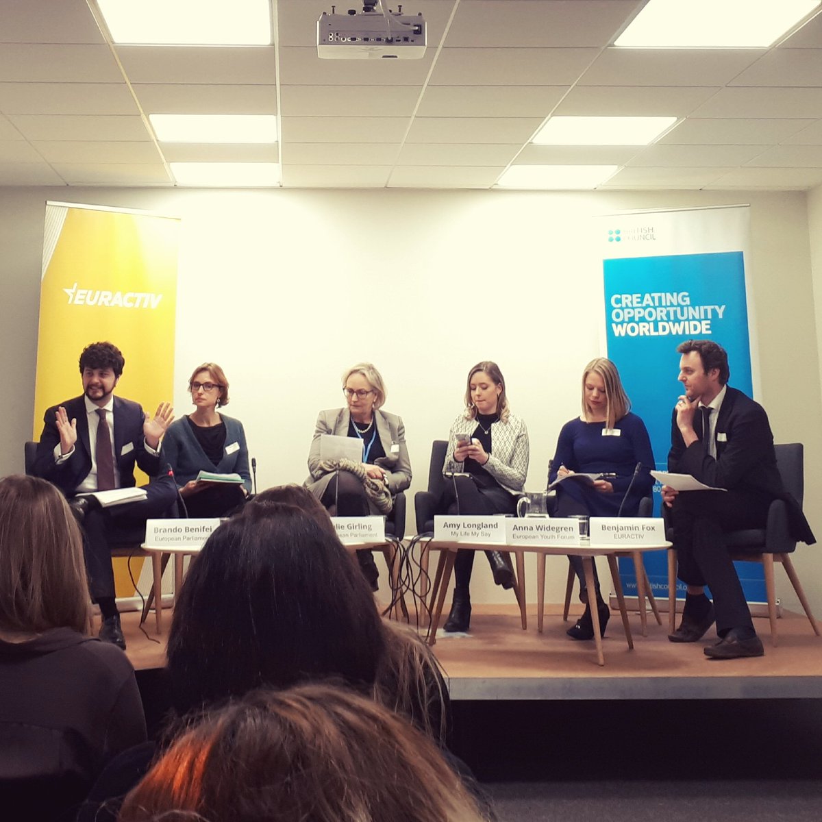 Young people and Brexit: <a href="/brandobenifei/">Brando Benifei</a> "From the European Parliament's side, we are working to ensure as many opportunities, such as Erasmus, remain for young people post-Brexit" #eaDebates #Brexit #ThinkYoung #Euractiv
