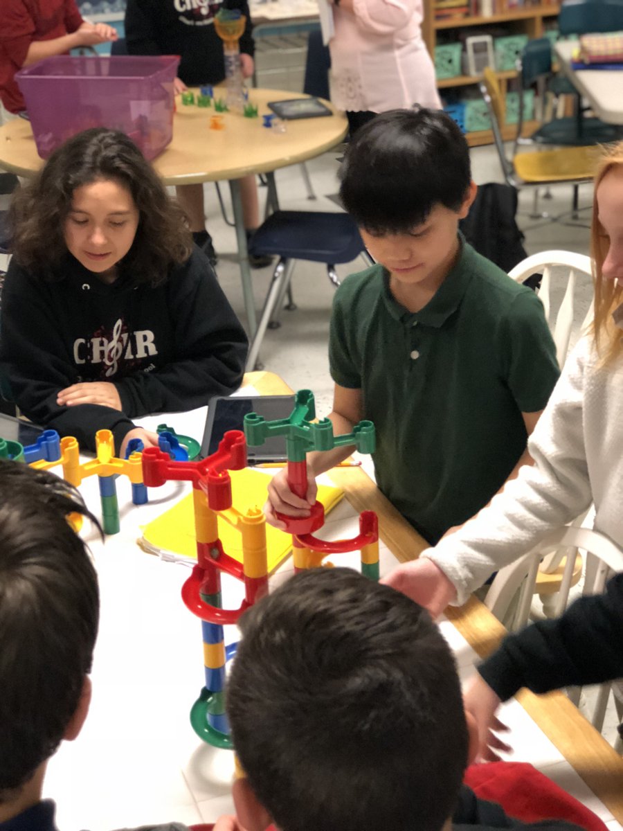 AVedeikis's tweet photo. @gqesmedia and @MrT_Librarian help Ss with using Q-Ba Maze to create marble runs that will promote creative thinking for an upcoming project. #rssmaker @kellyfeimster @RSSinformation https://t.co/TxgAbRqYec